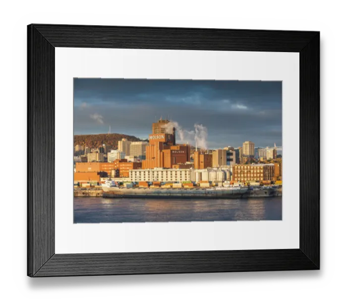 Framed Print : Canada, Quebec, Montreal. Elevated view of the Molson Brewery Framed Print : Canada, Quebec, Montreal. Elevated view of the Molson Brewery