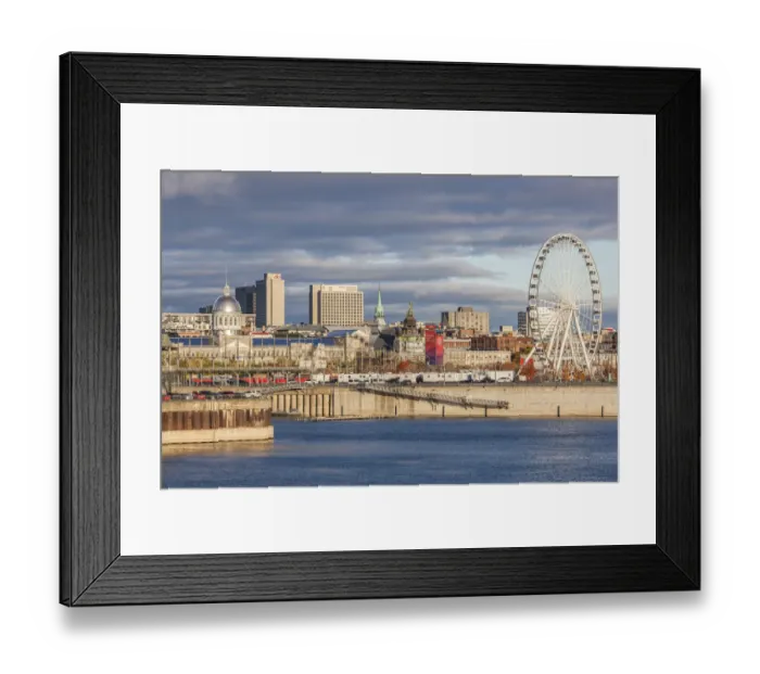 Framed Print : Canada, Quebec, Montreal. The Old Port, The Montreal Observation Wheel Framed Print : Canada, Quebec, Montreal. The Old Port, The Montreal Observation Wheel