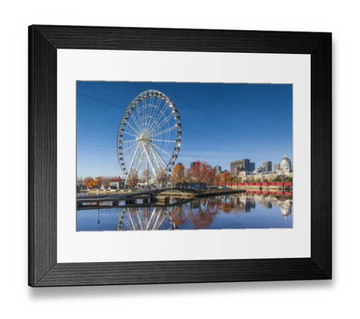 Framed Print : Canada, Quebec, Montreal. The Old Port, The Montreal Observation Wheel Framed Print : Canada, Quebec, Montreal. The Old Port, The Montreal Observation Wheel