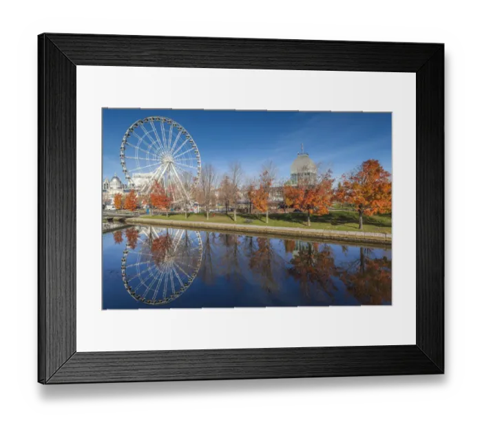 Framed Print : Canada, Quebec, Montreal. The Old Port, The Montreal Observation Wheel Framed Print : Canada, Quebec, Montreal. The Old Port, The Montreal Observation Wheel