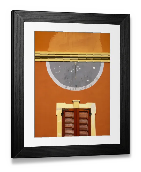 Framed Print : Italy, Lago di Orta. Calendar on wall above doorway Framed Print : Italy, Lago di Orta. Calendar on wall above doorway