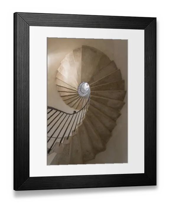 Framed Print : Europe, Italy, Venice. Spiral stairwell. Credit as: Jim Nilsen  /  Jaynes Gallery  /  DanitaDelimont