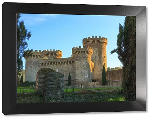Italy, Rocca Pia. Castle in Tivoli, near Rome