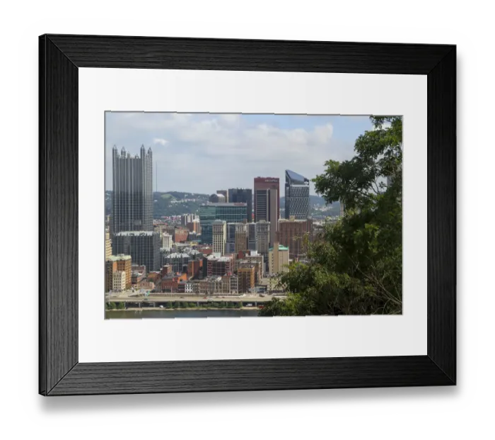Framed Print : View from Mount Washington, Pittsburgh, Pennsylvania, USA Framed Print : View from Mount Washington, Pittsburgh, Pennsylvania, USA