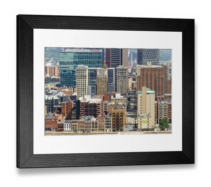Framed Print : Architecture in downtown Pittsburgh, Pennsylvania, USA Framed Print : Architecture in downtown Pittsburgh, Pennsylvania, USA