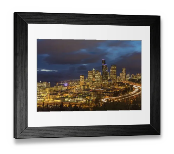 Framed Print : City skyline from Jose Rizal Park in downtown Seattle, Washington State, USA Framed Print : City skyline from Jose Rizal Park in downtown Seattle, Washington State, USA