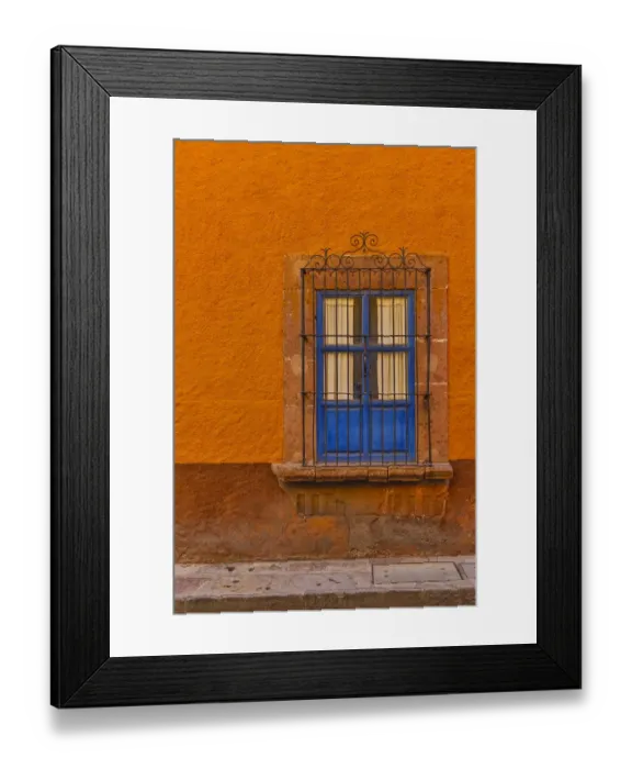 Framed Print : San Miguel De Allende, Mexico. Colorful buildings and windows Framed Print : San Miguel De Allende, Mexico. Colorful buildings and windows