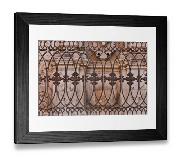 Framed Print : Guanajuato in Central Mexico. Buildings with fancy ironwork Framed Print : Guanajuato in Central Mexico. Buildings with fancy ironwork