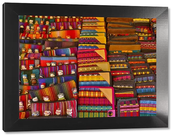 San Miguel De Allende, Mexico. Colorful cloth on display for sale