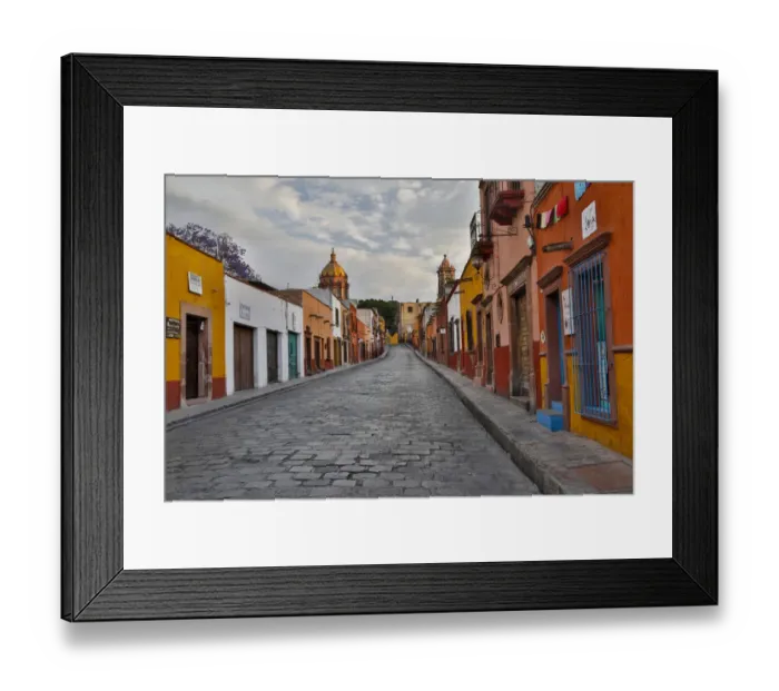 Framed Print : San Miguel De Allende, Mexico. Street scene Framed Print : San Miguel De Allende, Mexico. Street scene