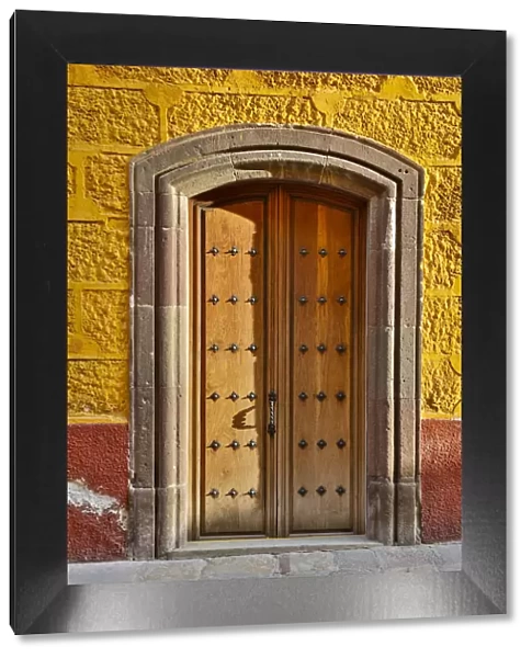 San Miguel De Allende, Mexico. Colorful buildings and doorways