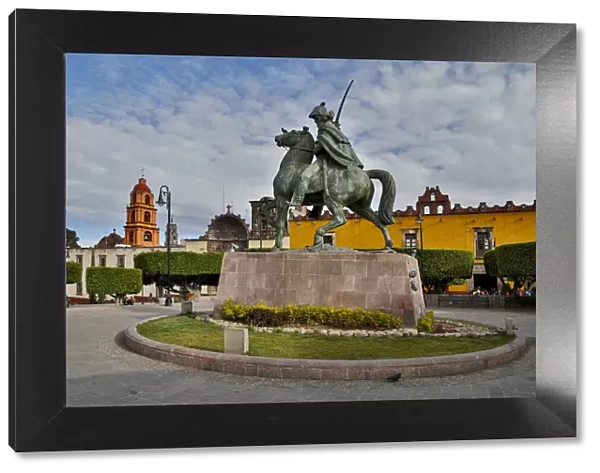 San Miguel De Allende, Mexico. Plaza Civica and Statue of General Allende