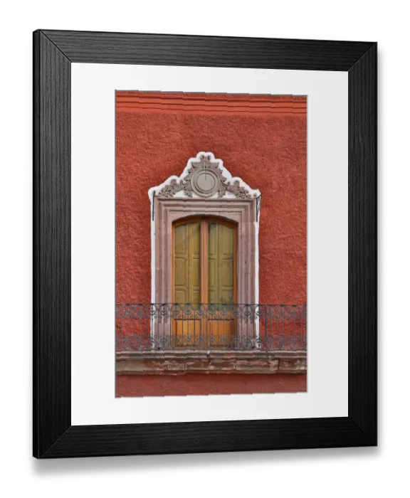 Framed Print : San Miguel De Allende, Mexico. Colorful buildings and windows Framed Print : San Miguel De Allende, Mexico. Colorful buildings and windows