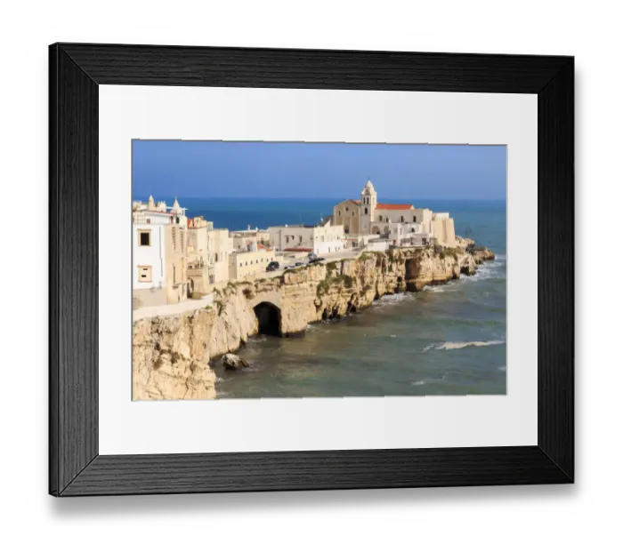 Framed Print : Italy, Foggia, Apulia, Gargano National Park, Vieste Framed Print : Italy, Foggia, Apulia, Gargano National Park, Vieste