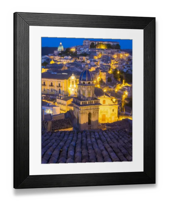 Framed Print : Italy, Sicily, Ragusa. Santa Maria delli Idria in the foreground Framed Print : Italy, Sicily, Ragusa. Santa Maria delli Idria in the foreground