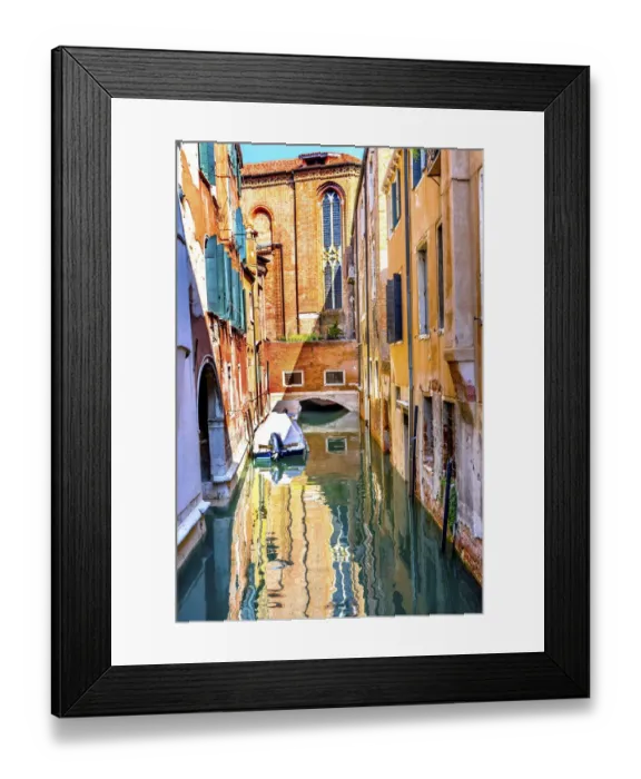 Framed Print : Colorful reflection, Venice, Italy Framed Print : Colorful reflection, Venice, Italy