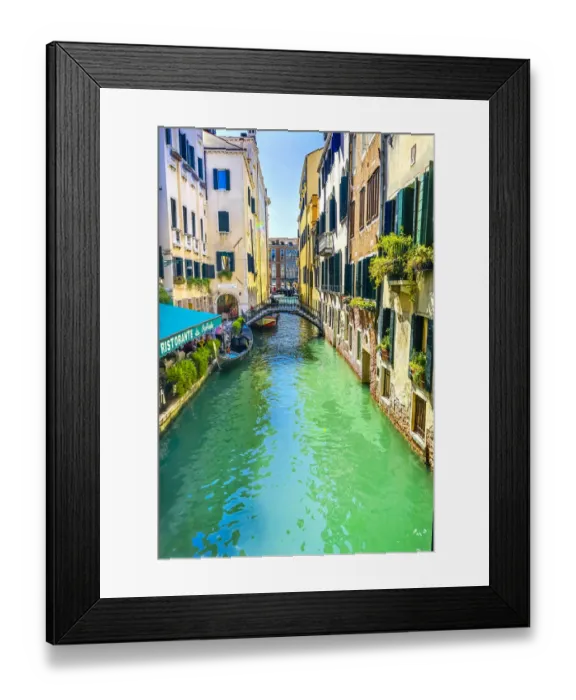 Framed Print : Gondola and tourist, Venice, Italy