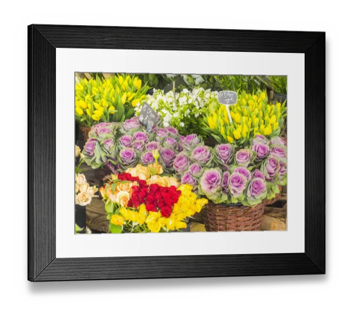 Framed Print : Flower market Rue Cler, Paris Framed Print : Flower market Rue Cler, Paris
