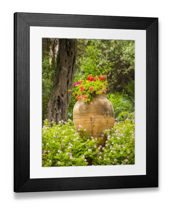 Framed Print : Taormina in summer sunshine
