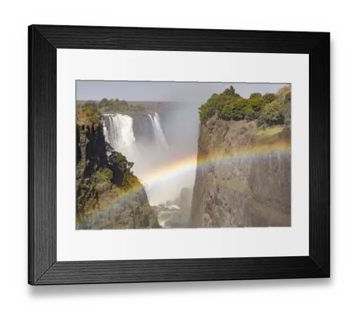 Framed Print : Africa, Zimbabwe, Victoria Falls. Rainbow at Victoria Falls Framed Print : Africa, Zimbabwe, Victoria Falls. Rainbow at Victoria Falls