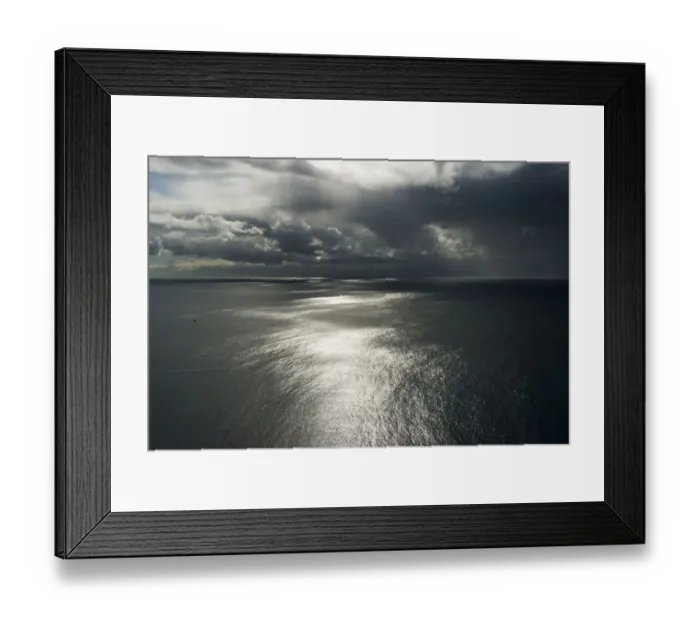 Framed Print : Clouds above ocean. Cape Point, Cape Peninsula, South Africa
