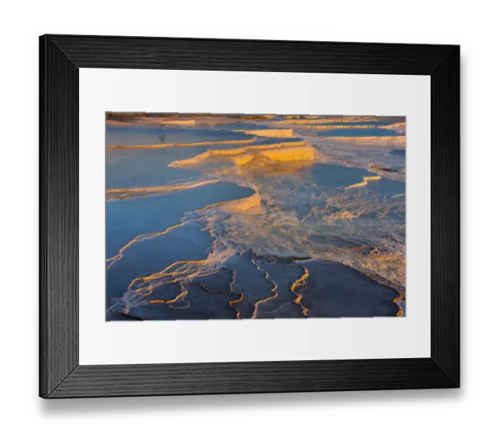 Framed Print : Travertine terraces of Pamukkale (UNESCO World Heritage Site), Turkey