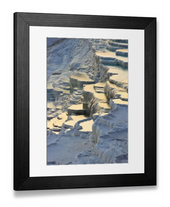 Framed Print : Travertine terraces of Pamukkale (UNESCO World Heritage Site), Turkey