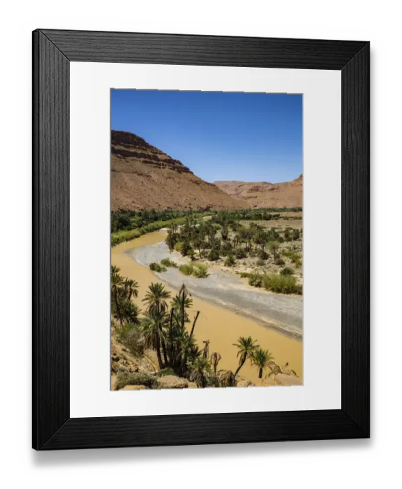 Framed Print : Ziz Valley, Morocco. Ziz Valley Gorge and palm trees Framed Print : Ziz Valley, Morocco. Ziz Valley Gorge and palm trees