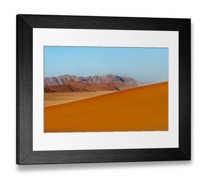 Framed Print : Red sand dune in southern Namib Desert, Sesriem. Hardap Region, Namibia