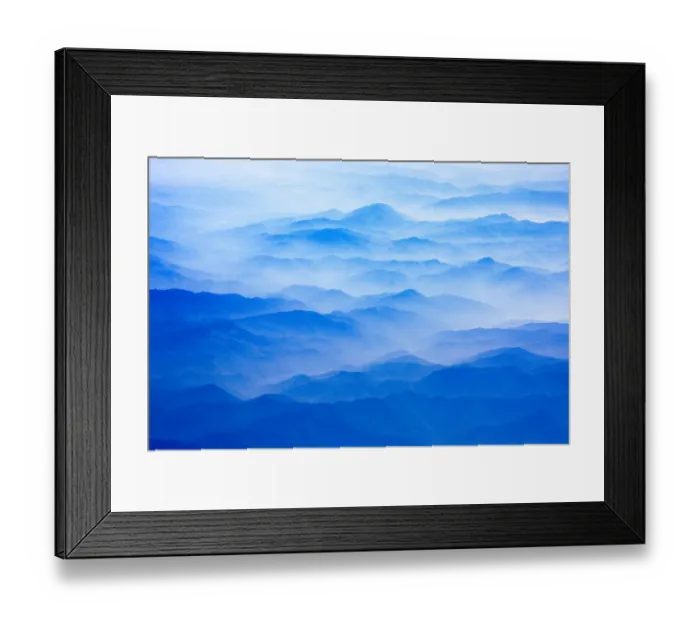 Framed Print : Aerial view of layers of mountains, Cappadocia, Turkey Framed Print : Aerial view of layers of mountains, Cappadocia, Turkey