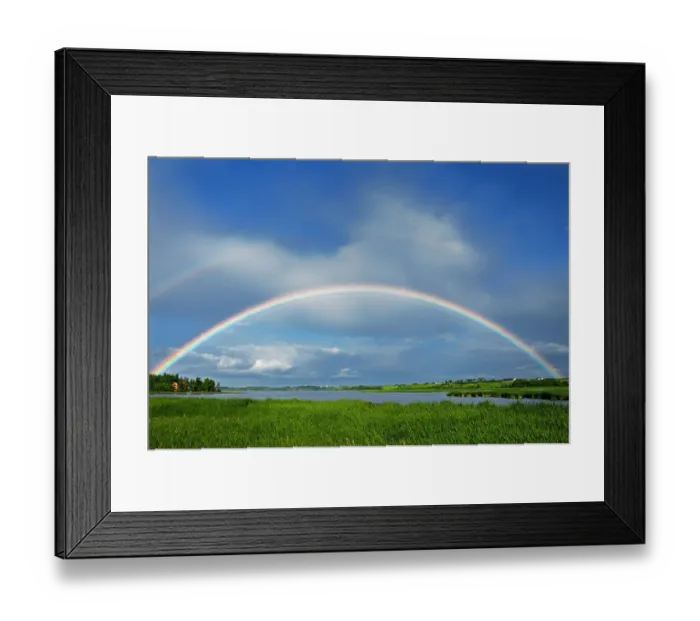 Framed Print : Canada, Quebec, St. Gedeon. Rainbow after storm Framed Print : Canada, Quebec, St. Gedeon. Rainbow after storm