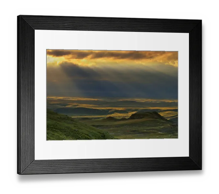 Framed Print : Canada, Saskatchewan, Grasslands National Park. Killdeer Badlands at sunset. Credit as Framed Print : Canada, Saskatchewan, Grasslands National Park. Killdeer Badlands at sunset. Credit as