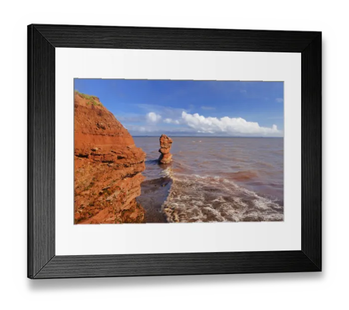 Framed Print : Canada, Prince Edward Island, North Cape. Shoreline of Gulf of St. Lawrence. Credit as