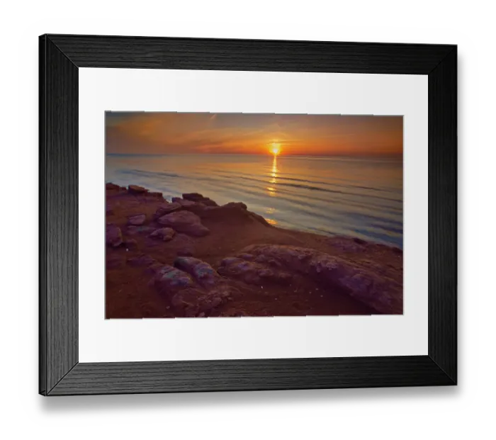 Framed Print : Canada, Prince Edward Island, Campbellton. Sunset on Gulf of St. Lawrence. Credit as Framed Print : Canada, Prince Edward Island, Campbellton. Sunset on Gulf of St. Lawrence. Credit as