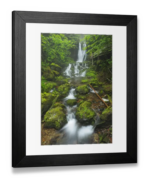 Framed Print : Canada, New Brunswick, Fundy National Park. Dickson Creek waterfall cascade. Credit as Framed Print : Canada, New Brunswick, Fundy National Park. Dickson Creek waterfall cascade. Credit as