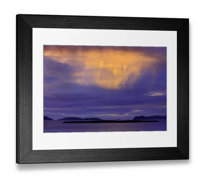 Framed Print : Canada, Newfoundland, Near York Harbour. Storm light on Humber River Framed Print : Canada, Newfoundland, Near York Harbour. Storm light on Humber River