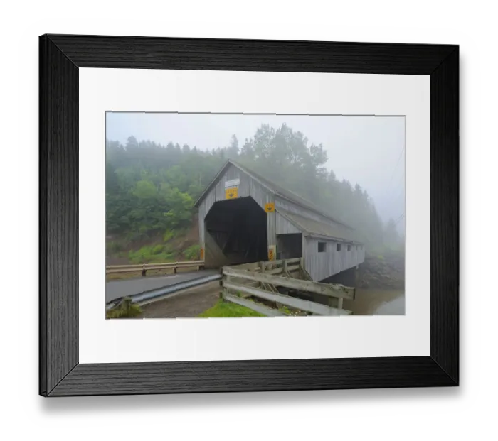 Framed Print : Canada, New Brunswick, Saint Martins. Vaughn Creek No. 1 Irish River Covered Bridge Framed Print : Canada, New Brunswick, Saint Martins. Vaughn Creek No. 1 Irish River Covered Bridge
