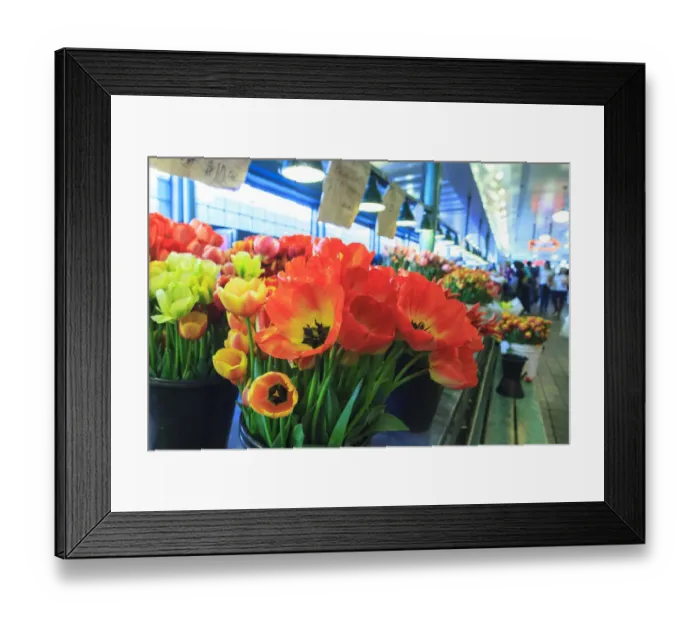 Framed Print : Flowers for sale at Pike Place Market in Late Spring, Seattle, Washington State Framed Print : Flowers for sale at Pike Place Market in Late Spring, Seattle, Washington State
