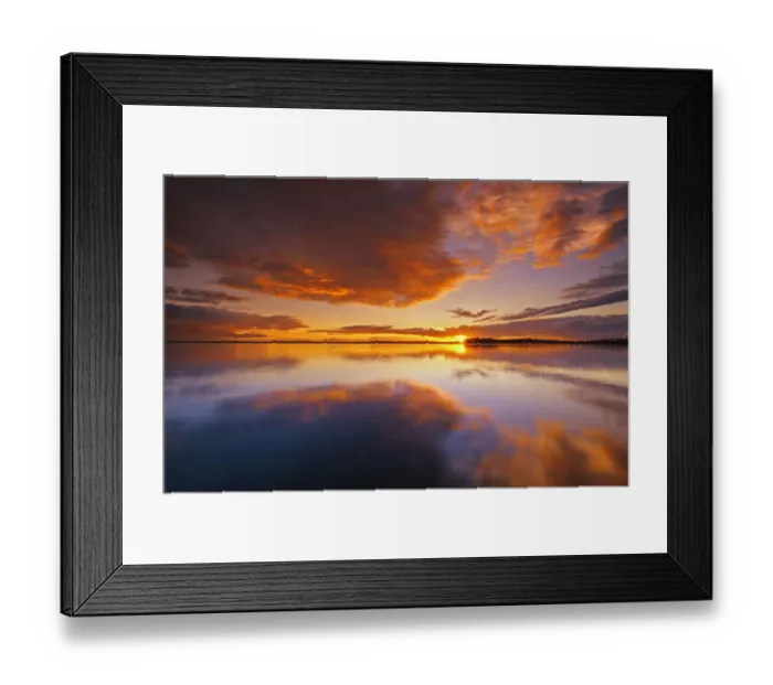 Framed Print : Canada, Ontario, Pakwash Lake Provincial Park. Clouds reflected in Pakwash Lake at sunset Framed Print : Canada, Ontario, Pakwash Lake Provincial Park. Clouds reflected in Pakwash Lake at sunset
