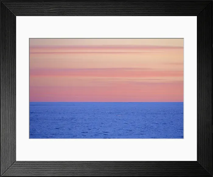 Framed Print : Canada, Ontario, Bruce Peninsula National Park. Clouds at sunset over Lake Huron