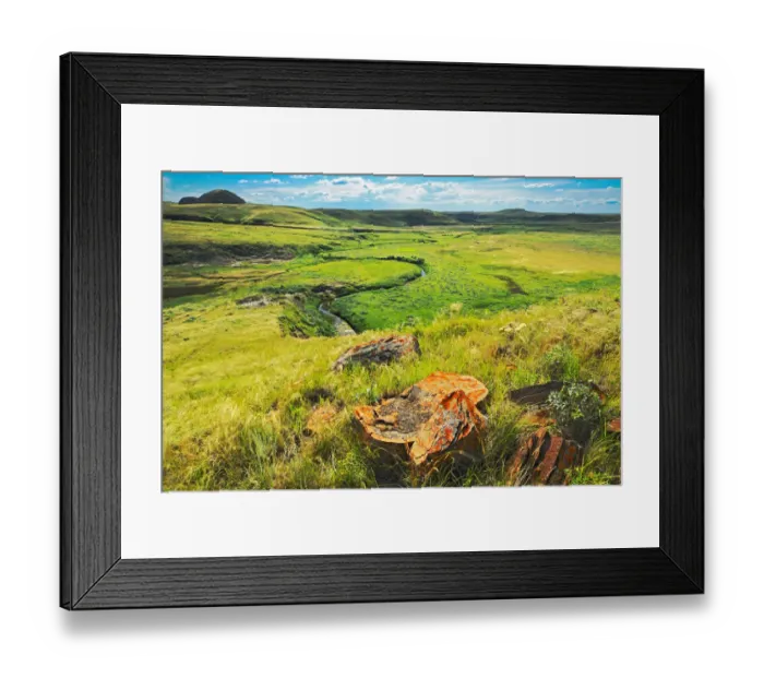 Framed Print : Canada, Saskatchewan, Grasslands National Park. Killdeer Badlands formations. Credit as Framed Print : Canada, Saskatchewan, Grasslands National Park. Killdeer Badlands formations. Credit as