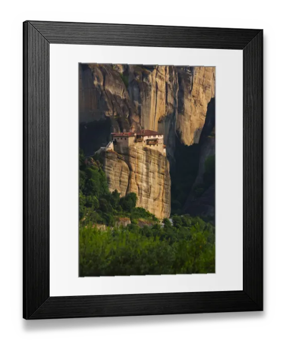 Framed Print : Monastery of Roussanou, Meteora, Greece (UNESCO World Heritage Site)