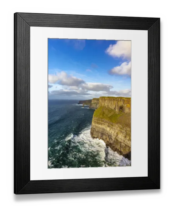 Framed Print : The Cliffs of Moher in County Clare Ireland