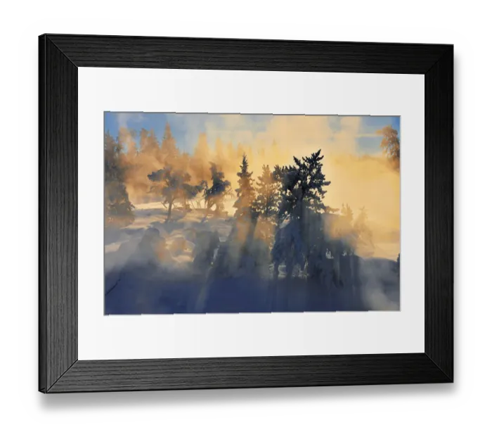 Framed Print : Canada, Ontario, Vermillion Bay. Wabigoon River at sunrise