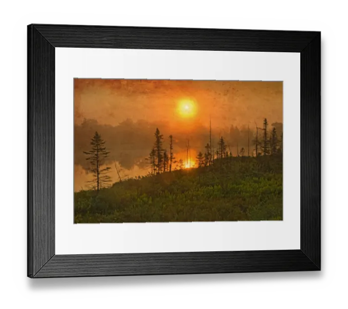 Framed Print : Canada. Wetland sunrise. Credit as: Mike Grandmaison  /  Jaynes Gallery  /  DanitaDelimont