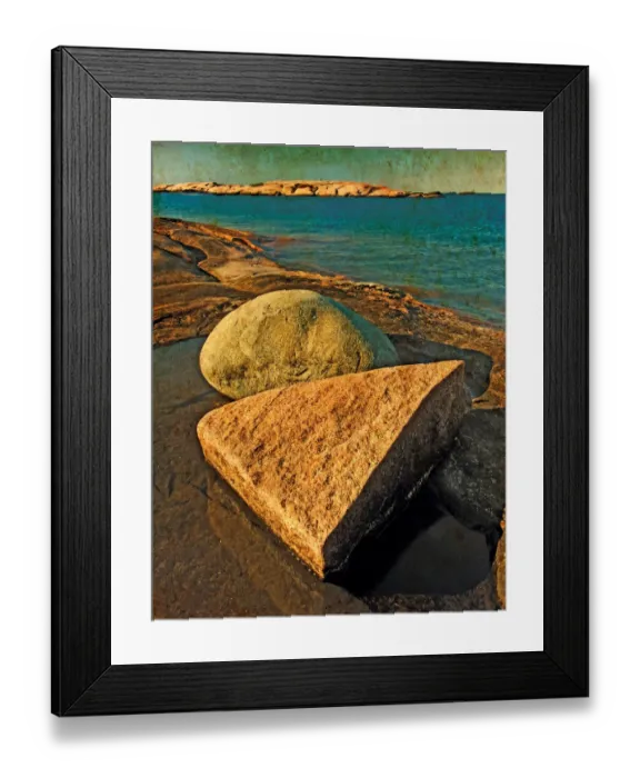 Framed Print : Canada. Rocks and lake water. Credit as: Mike Grandmaison / Jaynes Gallery / DanitaDelimont Framed Print : Canada. Rocks and lake water. Credit as: Mike Grandmaison / Jaynes Gallery / DanitaDelimont