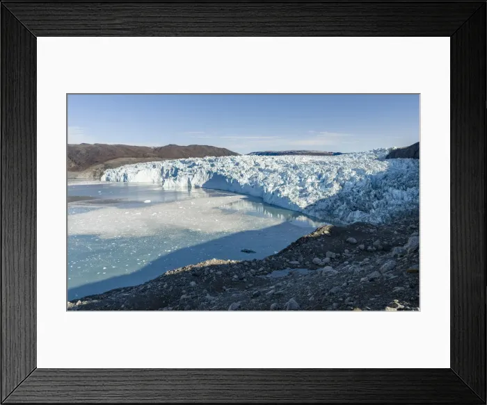 Framed Print : Glacier Eqip (Eqip Sermia) in western Greenland, Denmark Framed Print : Glacier Eqip (Eqip Sermia) in western Greenland, Denmark