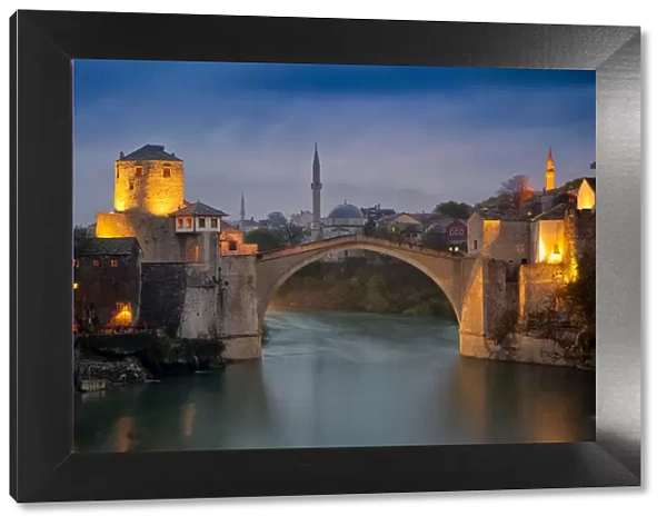 Europe, Bosnia and Herzegovina, Mostar. Stari Most Bridge Credit as: Jim Nilsen  / 