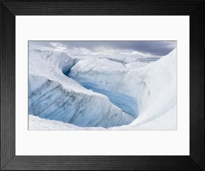 Framed Print : Landscape on the Greenland Ice Sheet near Kangerlussuaq, Greenland, Denmark