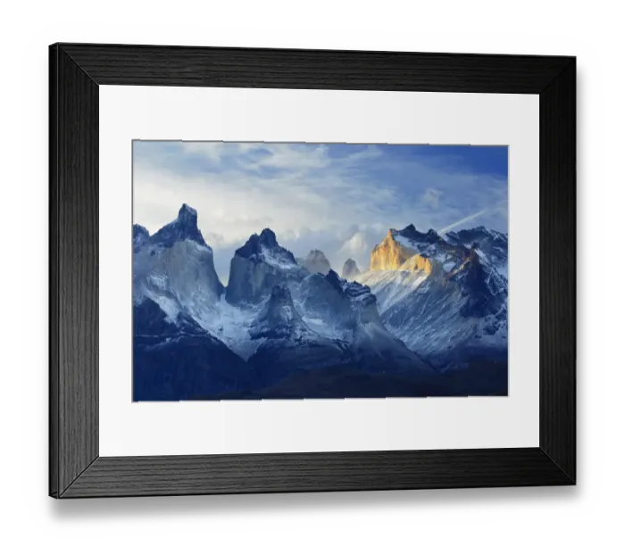 Framed Print : Chile, Patagonia, Torres del Paine National Park, Los Cuernos sunset Framed Print : Chile, Patagonia, Torres del Paine National Park, Los Cuernos sunset
